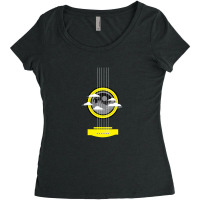 Yellow Guitar Strings Women's Triblend Scoop T-shirt | Artistshot