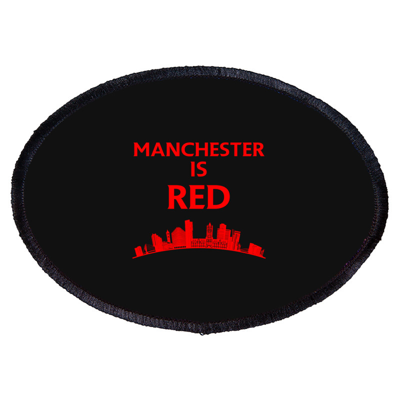 Manchester Is Red United Oval Patch | Artistshot