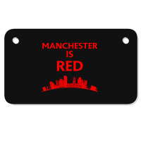 Manchester Is Red United Motorcycle License Plate | Artistshot