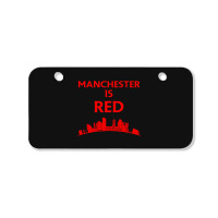 Manchester Is Red United Bicycle License Plate | Artistshot