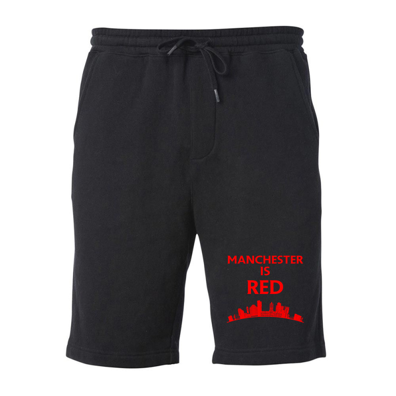 Manchester Is Red United Fleece Short | Artistshot