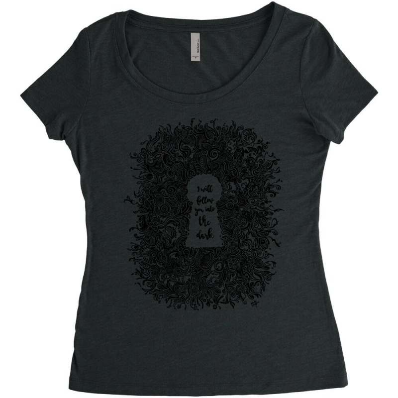 I Will Follow You Into The Dark  Death Cab For Cutie Lyrics  Where Sou Women's Triblend Scoop T-shirt by cm-arts | Artistshot