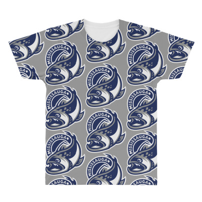 Mississauga Steelheads All Over Men's T-shirt Designed By Ava Amey
