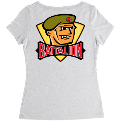 North Bay Battalion Women's Triblend Scoop T-shirt Designed By Ava Amey