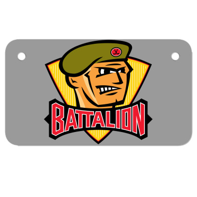 North Bay Battalion Motorcycle License Plate Designed By Ava Amey