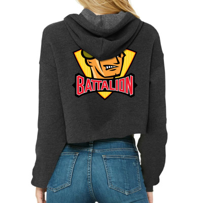 North Bay Battalion Cropped Hoodie Designed By Ava Amey