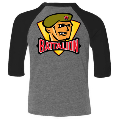 North Bay Battalion Toddler 3/4 Sleeve Tee Designed By Ava Amey