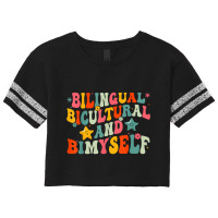 Funny Bilingual Bicultural And Bimyself T Shirt Scorecard Crop Tee | Artistshot