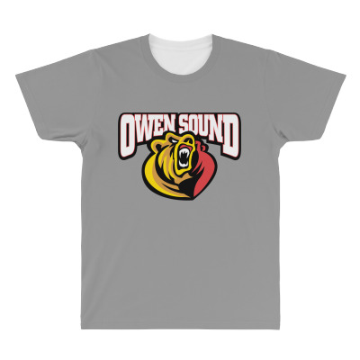 Owen Sound Attack All Over Men's T-shirt Designed By Ava Amey