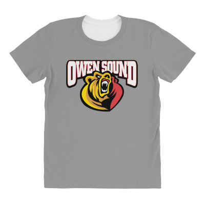 Owen Sound Attack All Over Women's T-shirt Designed By Ava Amey