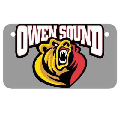 Owen Sound Attack Motorcycle License Plate Designed By Ava Amey