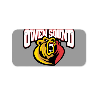 Owen Sound Attack Bicycle License Plate Designed By Ava Amey
