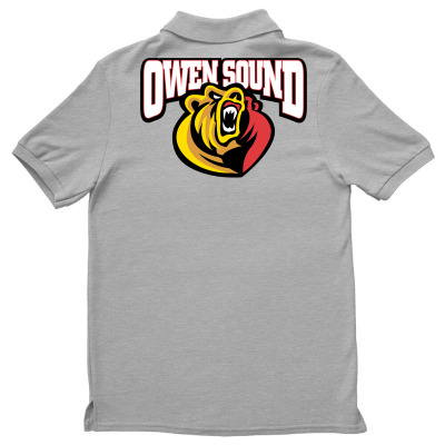 Owen Sound Attack Men's Polo Shirt Designed By Ava Amey