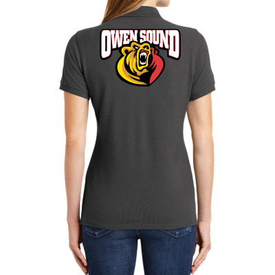 Owen Sound Attack Ladies Polo Shirt Designed By Ava Amey