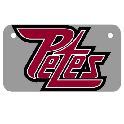 Peterborough Petes Motorcycle License Plate Designed By Ava Amey