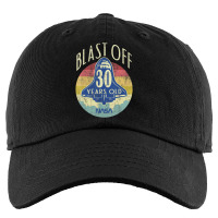 Space Shuttle Blast Off 30th Birthday Retro Portrait Kids Cap | Artistshot