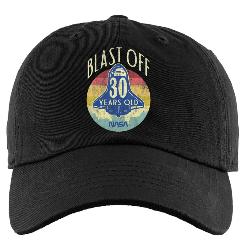 Space Shuttle Blast Off 30th Birthday Retro Portrait Kids Cap by ledo | Artistshot