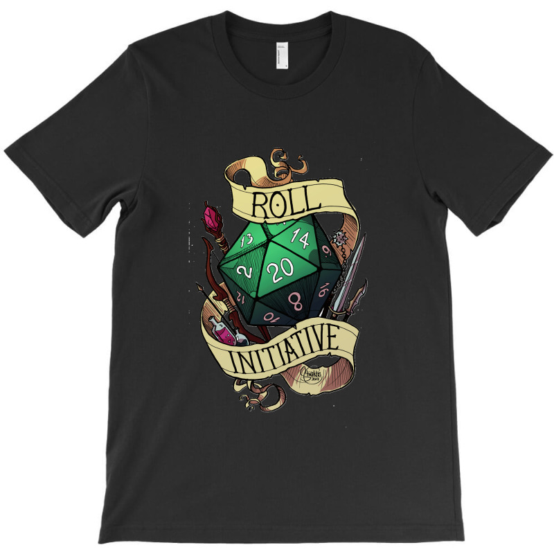 Roll Initiative T-Shirt by cm-arts | Artistshot