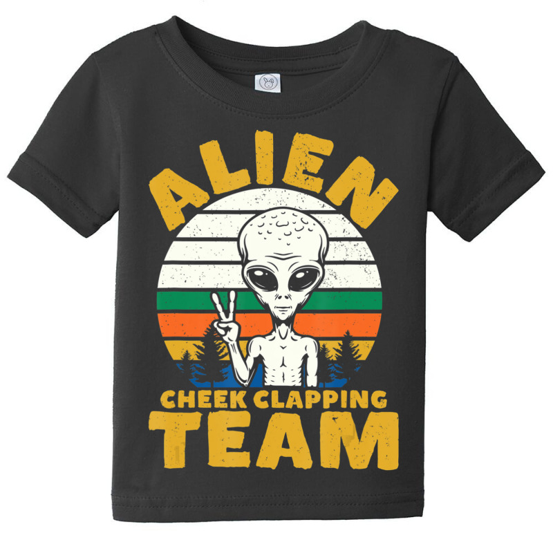 Storm Area 51 Alien Cheek Clapping Team Baby Tee | Artistshot