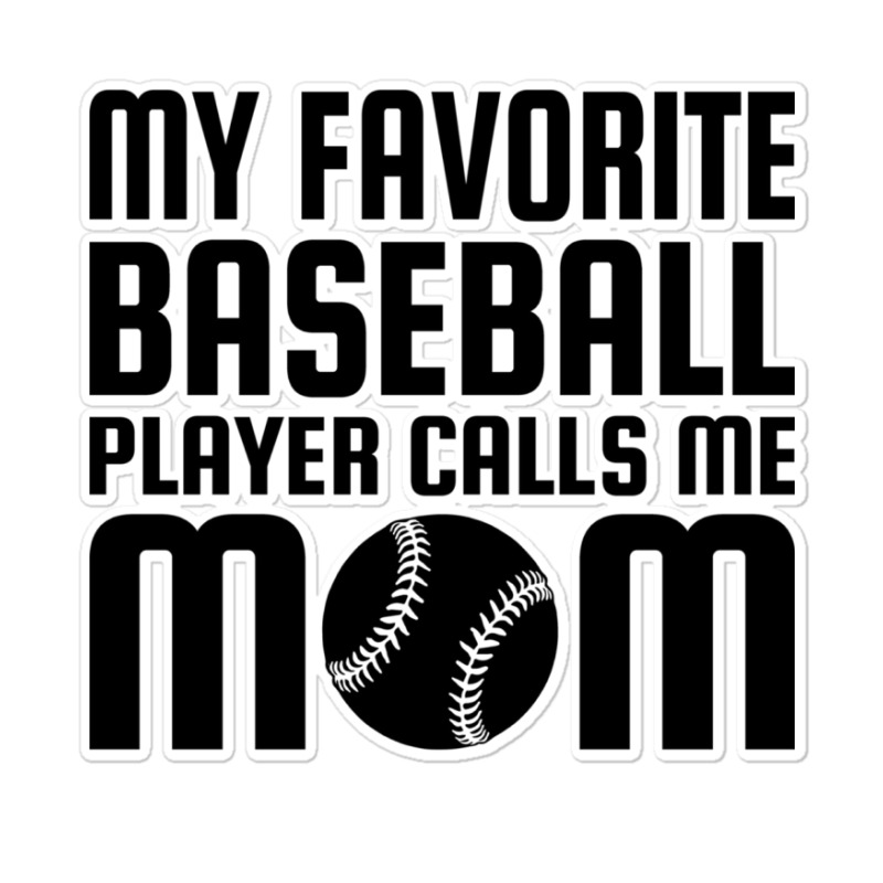 BASEBALL MOM' Sticker