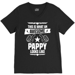 Awesome Pappy Looks Like V-Neck Tee | Artistshot