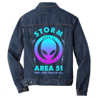 Storm Area 51 Alien Halloween Men Men Denim Jacket | Artistshot