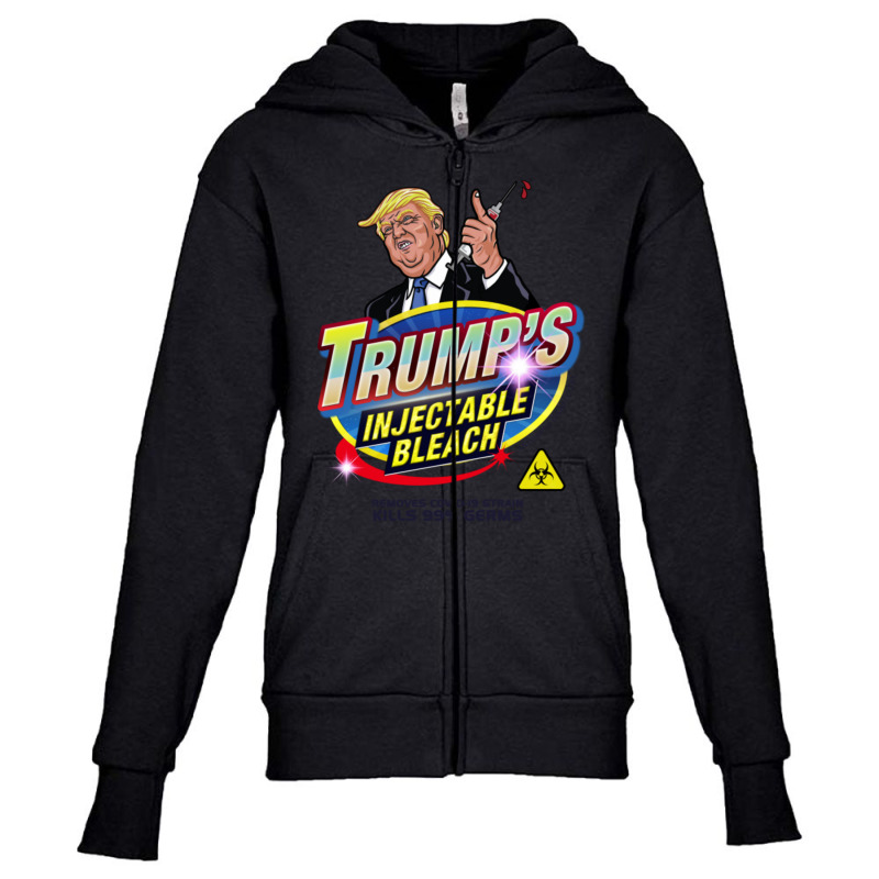 Trump's Injectable Bleach Youth Zipper Hoodie | Artistshot