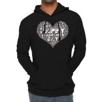 Happy Valentines Day Word Art Gift T  Shirt Happy Valentine's Day Word Lightweight Hoodie | Artistshot