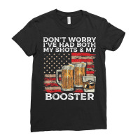 Vaccine Shot And Booster Drinking Humor Vaccination Ladies Fitted T-shirt | Artistshot