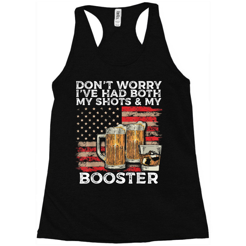 Vaccine Shot And Booster Drinking Humor Vaccination Racerback Tank by August | Artistshot