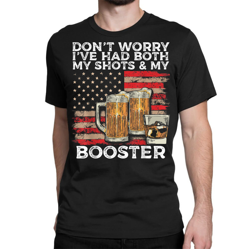 Vaccine Shot And Booster Drinking Humor Vaccination Classic T-shirt by August | Artistshot