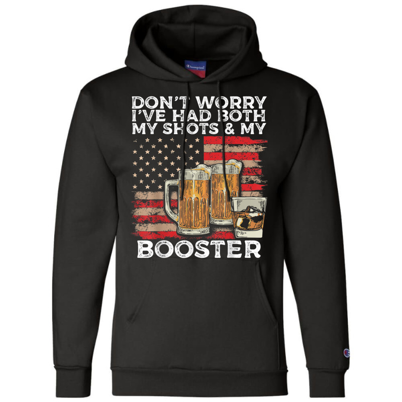 Vaccine Shot And Booster Drinking Humor Vaccination Champion Hoodie by August | Artistshot