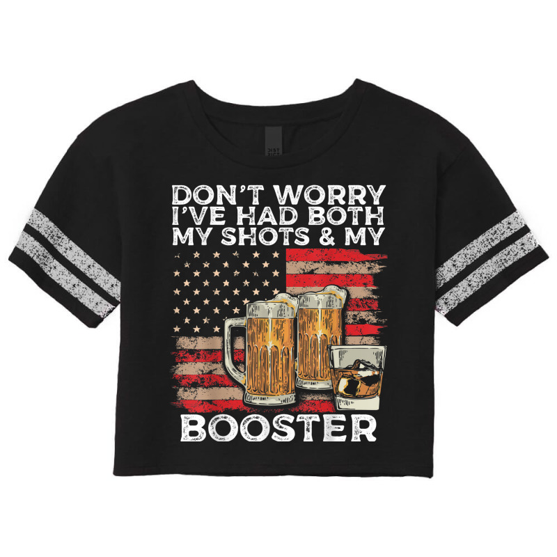 Vaccine Shot And Booster Drinking Humor Vaccination Scorecard Crop Tee by August | Artistshot