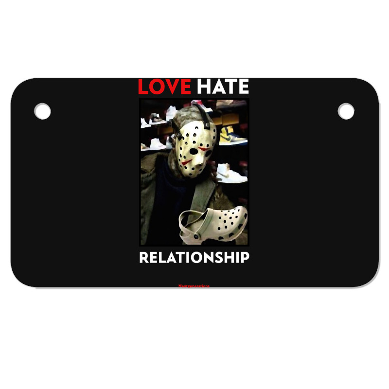 Love Crocs Hate Crocs Jason Motorcycle License Plate | Artistshot