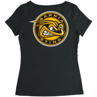 Sarnia Sting Women's Triblend Scoop T-shirt Designed By Ava Amey
