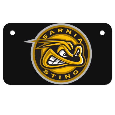 Sarnia Sting Motorcycle License Plate Designed By Ava Amey