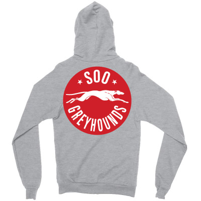 Sault Ste. Marie Greyhounds Zipper Hoodie Designed By Ava Amey