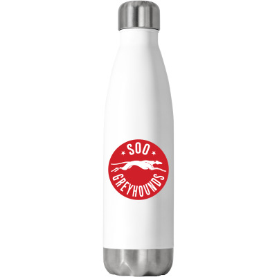 Sault Ste. Marie Greyhounds Stainless Steel Water Bottle Designed By Ava Amey