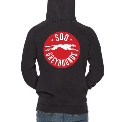Sault Ste. Marie Greyhounds Vintage Hoodie Designed By Ava Amey