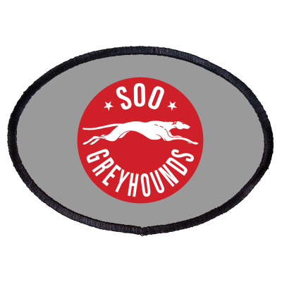 Sault Ste. Marie Greyhounds Oval Patch Designed By Ava Amey