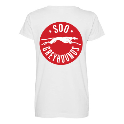 Sault Ste. Marie Greyhounds Maternity Scoop Neck T-shirt Designed By Ava Amey
