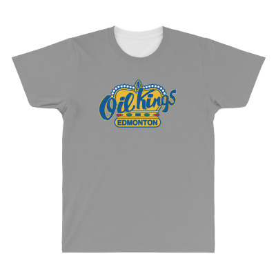 Edmonton Oil Kings All Over Men's T-shirt Designed By Ava Amey