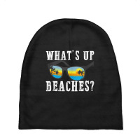 Whats Up Beaches Beach Family Vacation Matching Baby Beanies | Artistshot