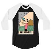 You Need Chalk Tarot Style The Climber Card 3/4 Sleeve Shirt | Artistshot