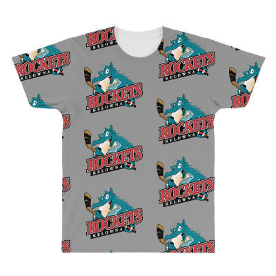 Kelowna Rockets All Over Men's T-shirt Designed By Ava Amey