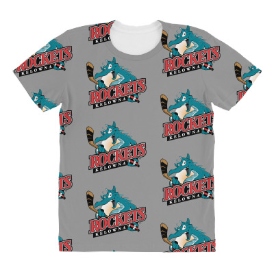 Kelowna Rockets All Over Women's T-shirt Designed By Ava Amey