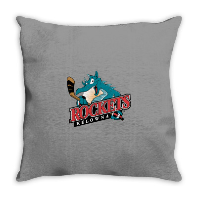 Kelowna Rockets Throw Pillow Designed By Ava Amey