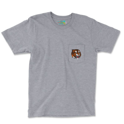 Medicine Hat Tigers Pocket T-shirt Designed By Ava Amey