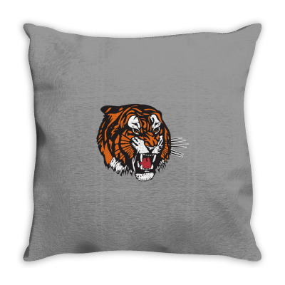 Medicine Hat Tigers Throw Pillow Designed By Ava Amey