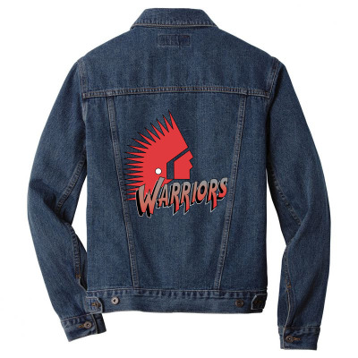 Moose Jaw Warriors Men Denim Jacket Designed By Ava Amey